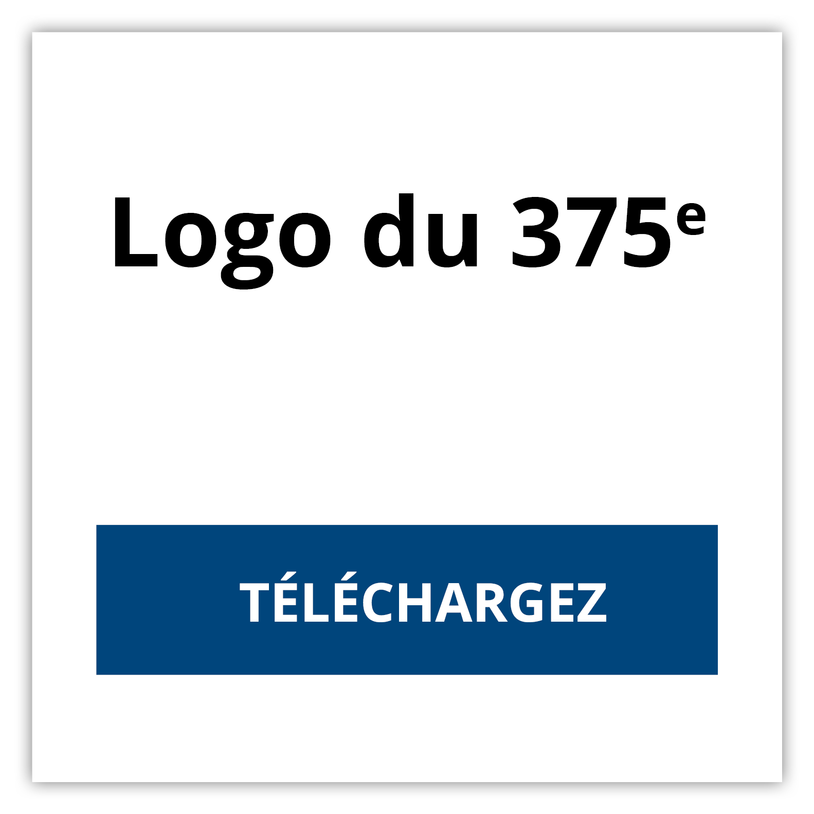 Logo du 375e