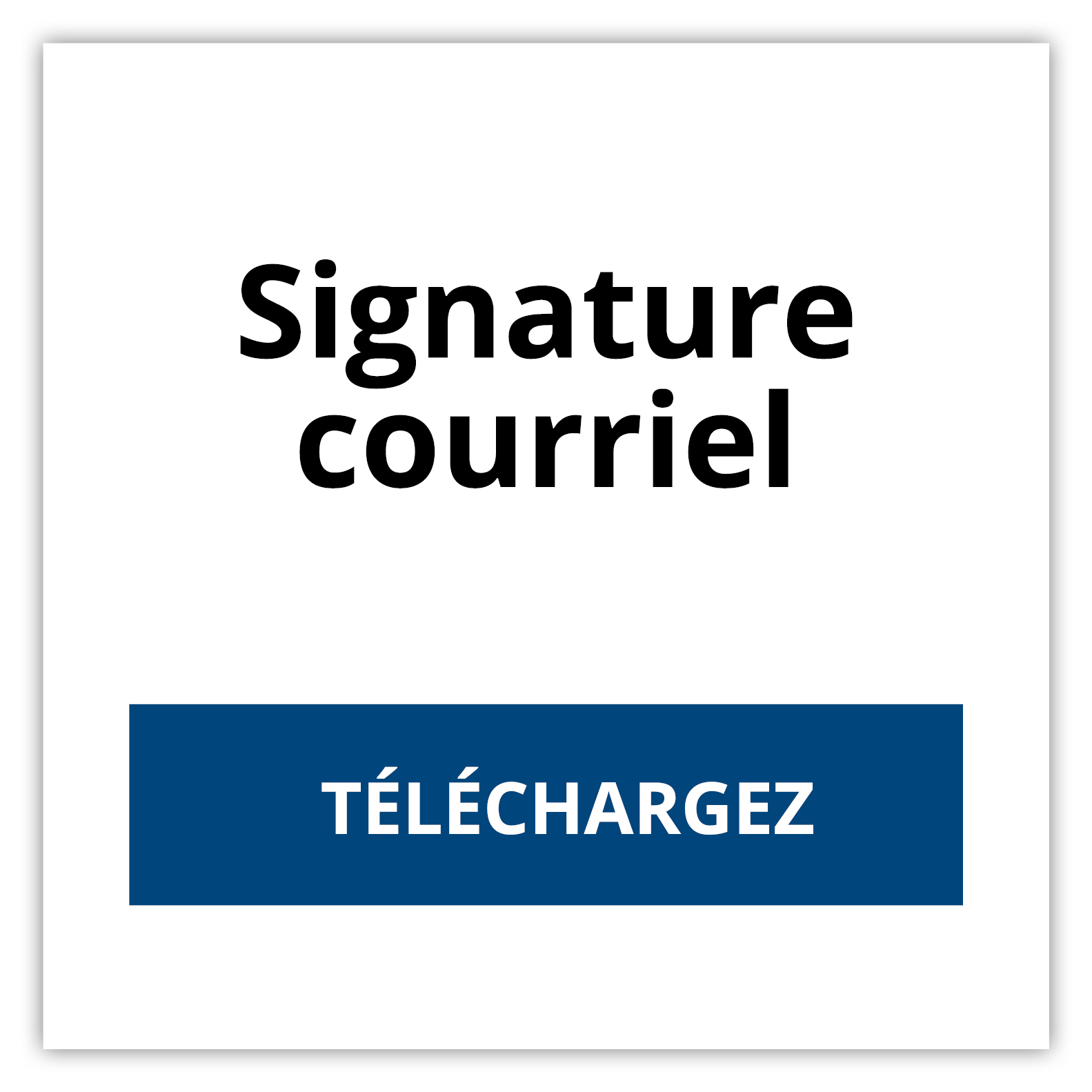 Signature courriel