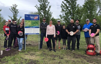 Inauguration du parcours de « disc golf »