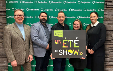 Partenariat renouvelé pour 3 ans entre Desjardins et Un été «show» à Montmagny