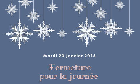 Fermeture de la bibliothèque pour la journée